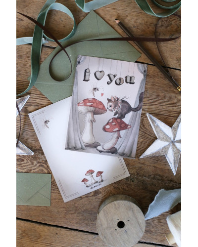 Mrs. Mighetto Greeting cards 2 pack - love
