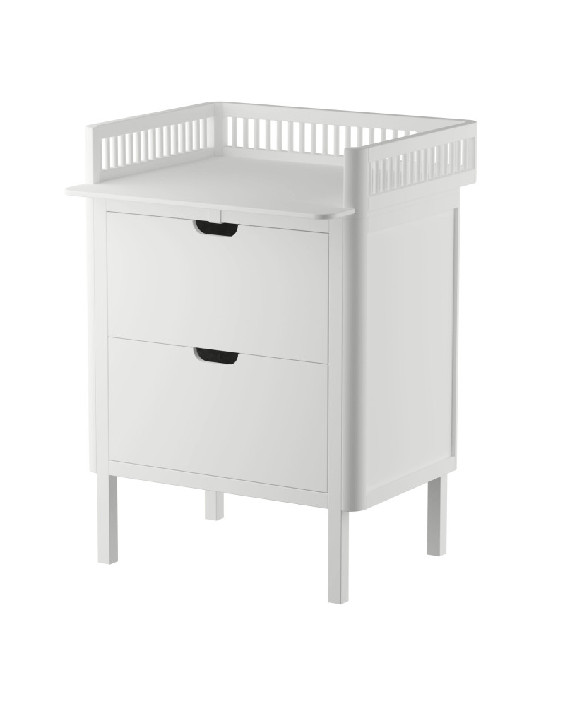 Sebra Changing Table Kili in white - drawers