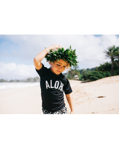 "Aloha tee"  UV swim tee