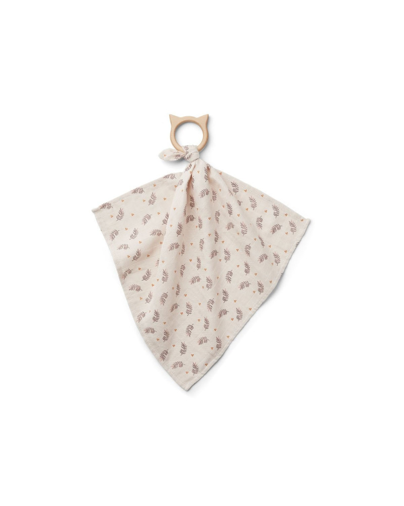 Dines teether cuddle cloth - Fern rose