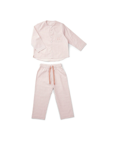 Olly Pyjamas Set - Stripes rose/ white