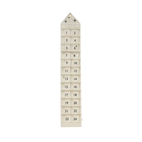 NEW Star Christmas Calendar narrow  - sand