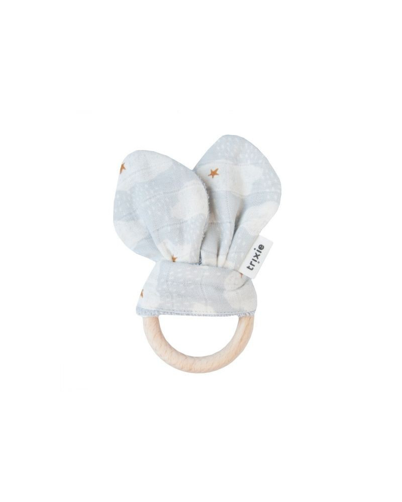 Teether - rabbit clouds