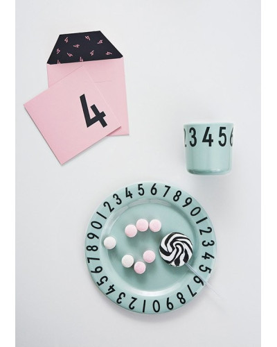 Eat and Learn dinner set - numbers mint