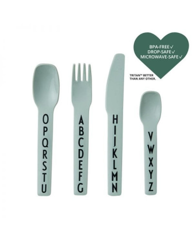 ABC kids cutlery- Tritan green