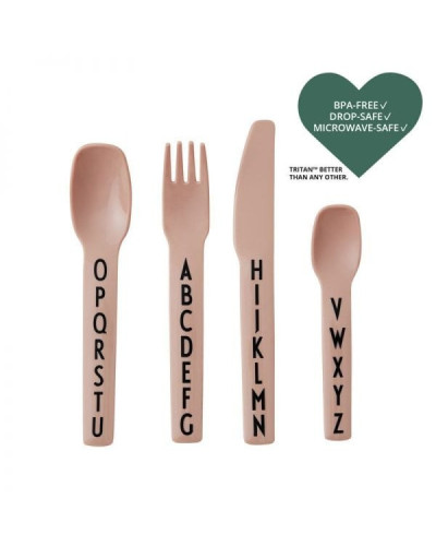 ABC kids cutlery- Tritan rose