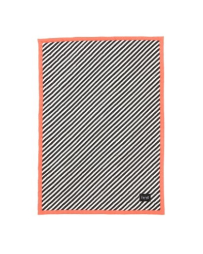 Black Striped Quilted Blanket Neon
