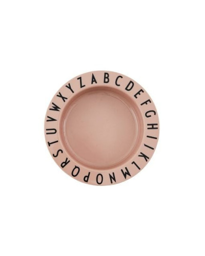 ABC deep plate- Tritan rose