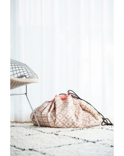 Play and go playmat and storage bag -  geo coral