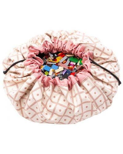 Play and go playmat and storage bag -  geo coral