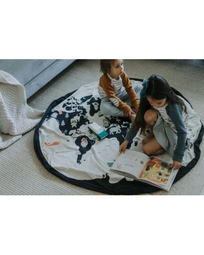 Play and go playmat and storage bag -  worldmap