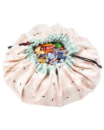 Play and go playmat and storage bag -  swan