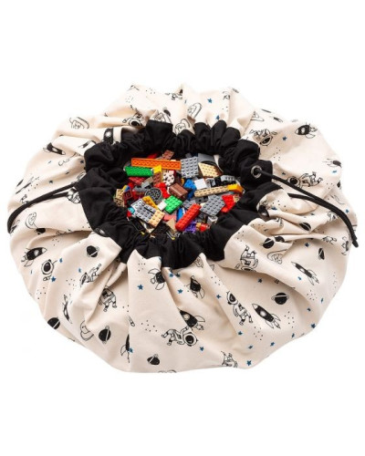 Play and go playmat and storage bag -  space glow in the dark