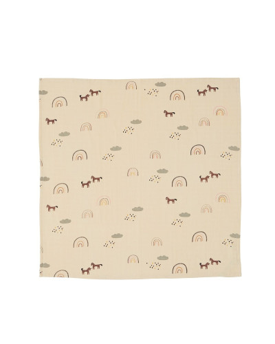 Muslin Square - Rainbow - 3pack