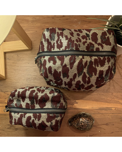 Cube Pouch Leo Bordeaux - Small