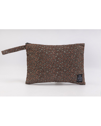 Flat Pouch Metallic Bronze - Medium