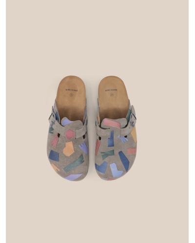 Shadows sheepskin clogs