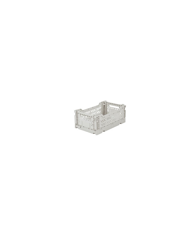 Aykasa folding crate - mini light grey