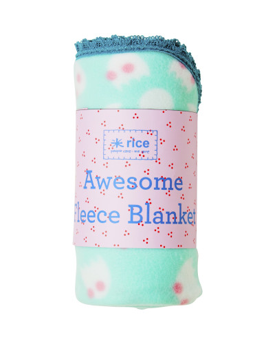 Baby Fleece Blanket with Vintage Car Print and Crochet Lace Trim 