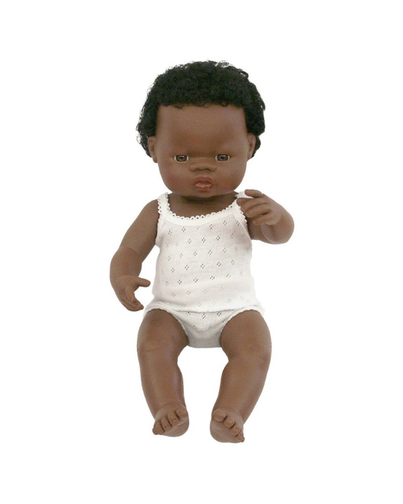 BABY DOLL AFRICAN BOY 38CM