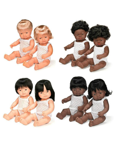 BABY DOLL AFRICAN BOY 38CM