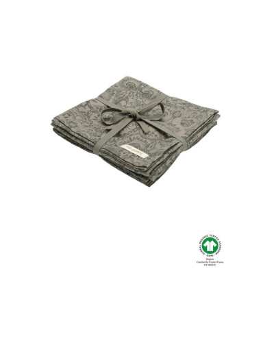 Muslin OWL vetiver 3 pack