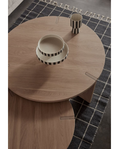 Grid rug offwhite/anthracite