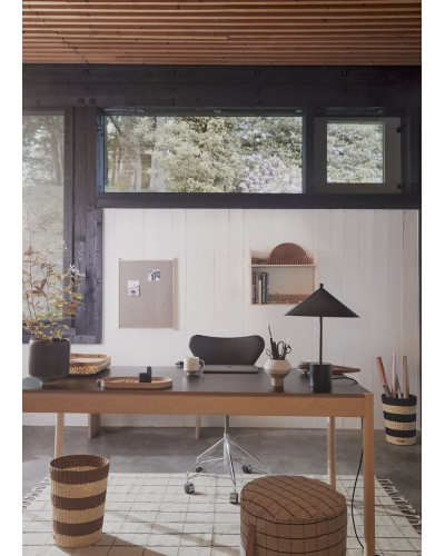 Grid rug offwhite/anthracite