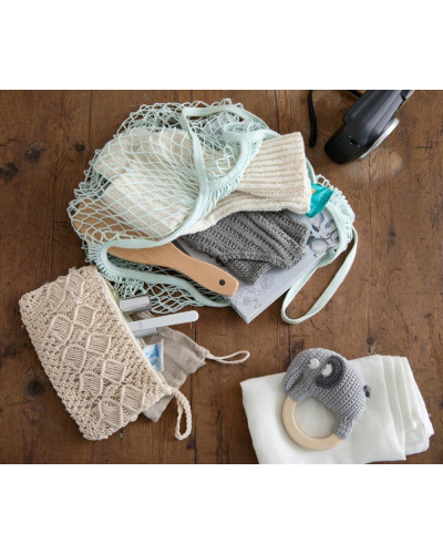 Crochet rattle, Fanto the Elephant