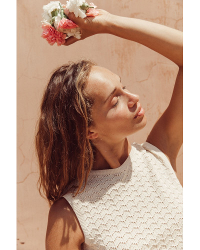 WOMEN Joni vest - milk