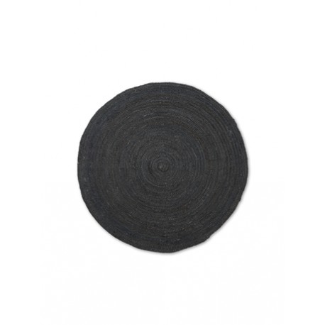Eternal Round  Jute rug - large/black