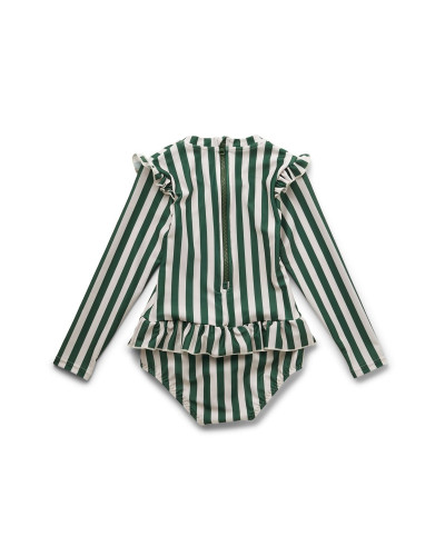 Sille swimsuit - garden green/sandy