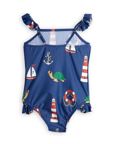 Turtle Float UV Swimsuit With Skirt
