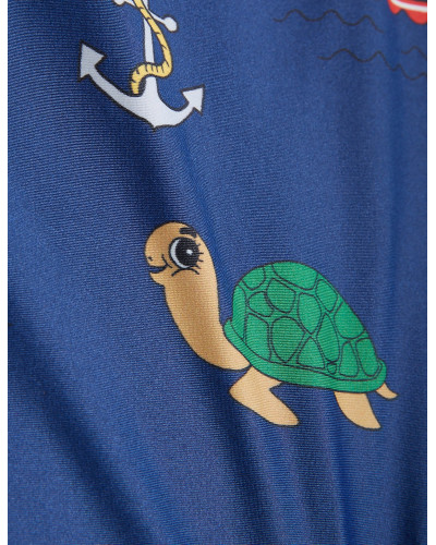 Turtle Float UV Swimsuit With Skirt