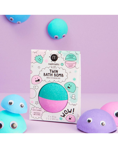 Twin Bathbomb- pink/lagoon