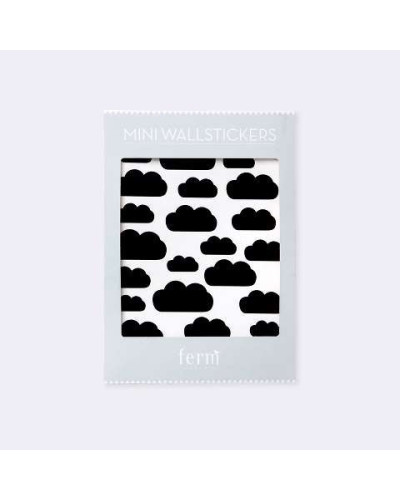 Mini Clouds Wallsticker - Black