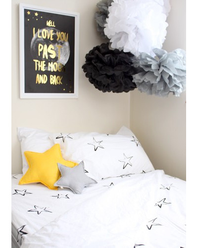 Painted Stripes Pillowcase - Black/White