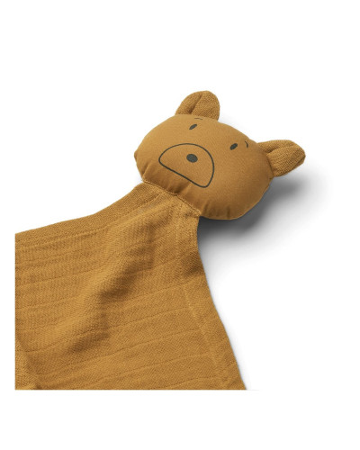 Robbie Multi Muslin Cloth - Mr bear caramel