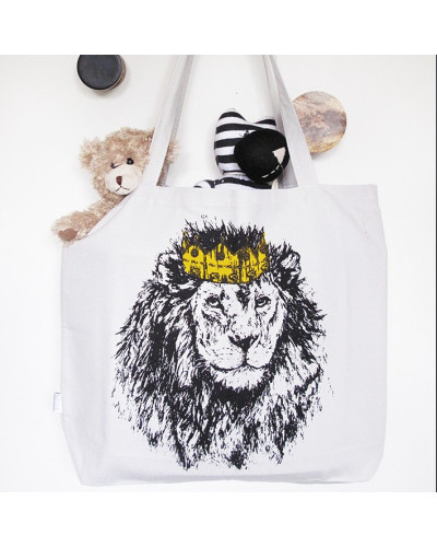 Tote bag Unicorn - Handprinted