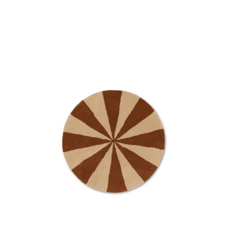 Arch Tufted Rug - Small - Brick/off-white