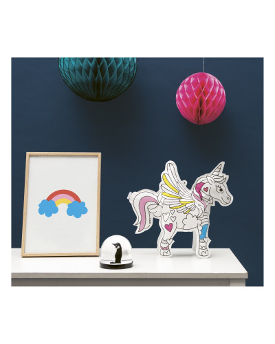 3D Paper Coloring Air toy Lily
