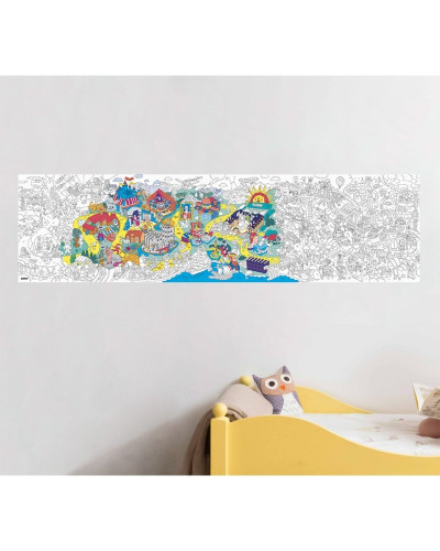Giant Coloring Frieze - History