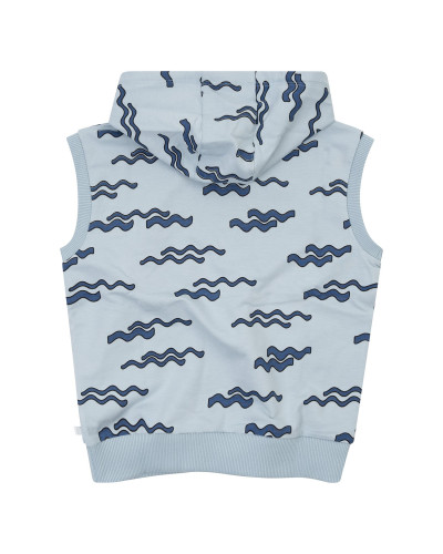 Waves - hoodie sweater no sleeve