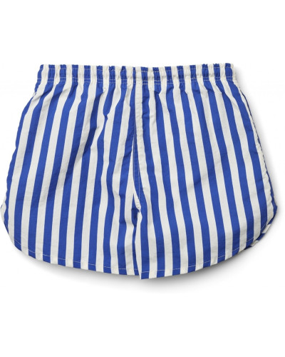 Aiden board shorts- stripe surf blue