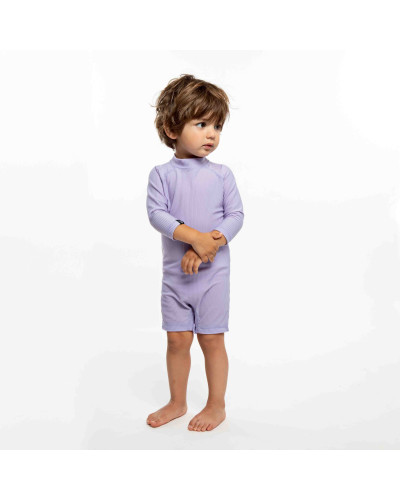 Lavender Ribbed Baby Swimsuit