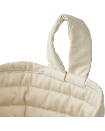 Faye quilted basket - peach