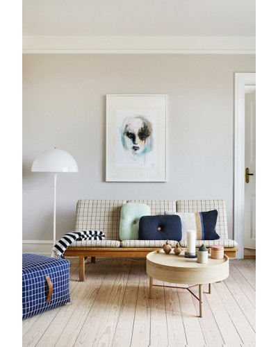 Bumble cushion - Dazzling Blue/Dark Grey