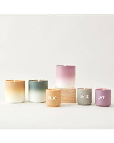 DIP DYE SCENTED CANDLE LARGE - beige