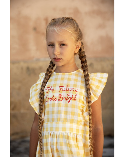 Gingham Check Woven Dress