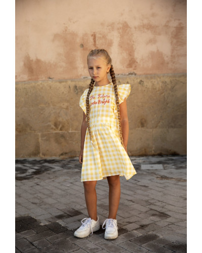 Gingham Check Woven Dress